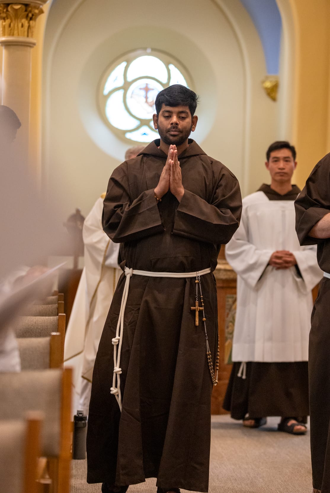 Br. Layola processes into the Chapel at his profession.
